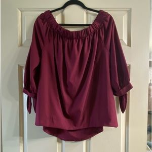 Time To Bloom Maroon Top